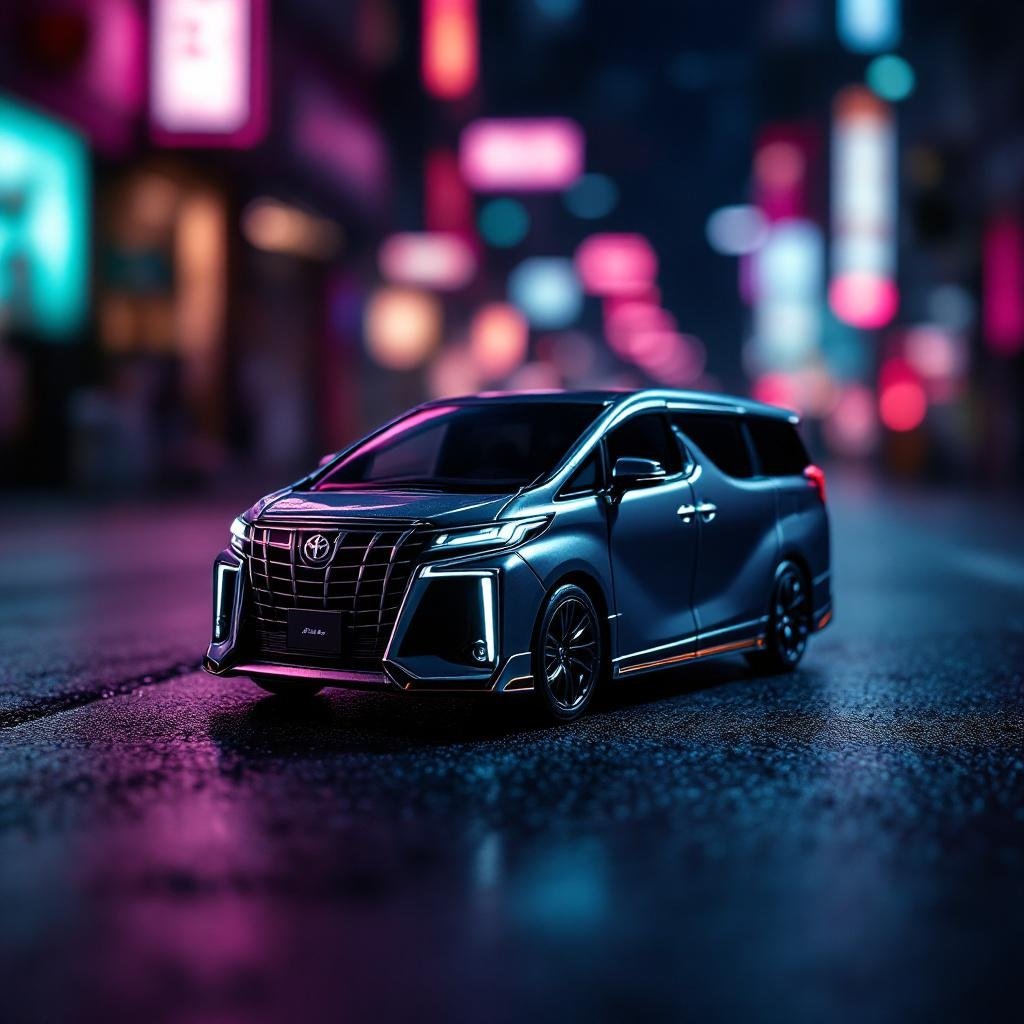 Toyota 2023 ALPHARD Alloy Masdi 1:64 Scale Diecast Model Car