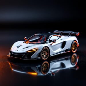 McLaren Senna GT-R White Hobby Masdi 1:64 Diecast