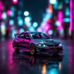 Mitsubishi Whelart Lancer EVO3 Cast 1:64 Diecast