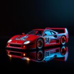 Ferrari F40 LBWK #58 Martini DM Model 1:64 Diecast