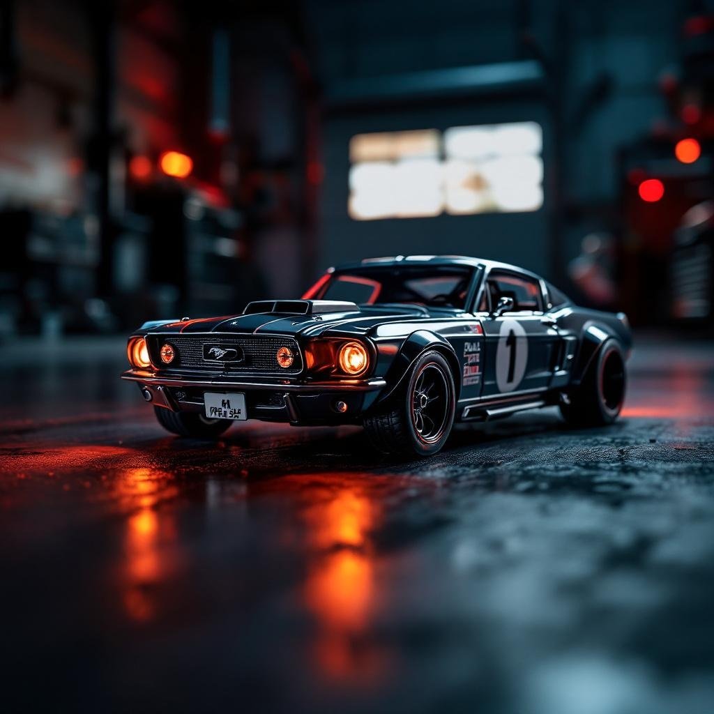 MINI GT Ford # Mustang Dark Horse Race 1:64 Diecast