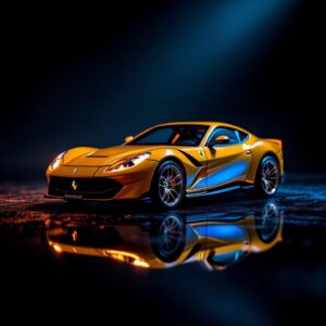 BBR Ferrari 812 Competizione Giallo Modena 1:64 Diecast