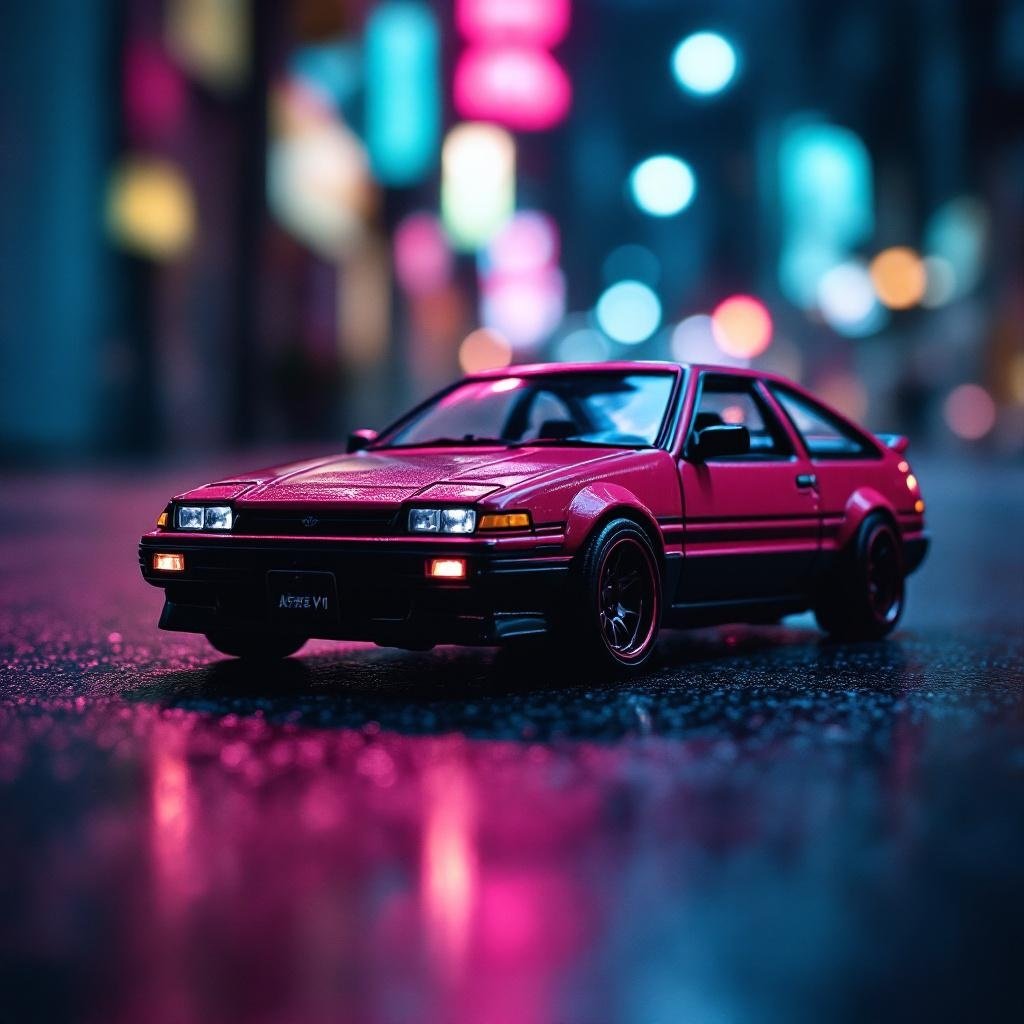 Toyota AE86 Street V1 MINI GT Kaido House 1:64 Scale Diecast Model Car