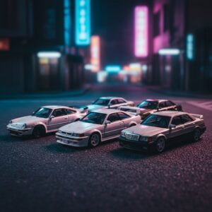 Tarmac Works GT2 / AE86 / JZX100 / 190E / Saab 900 1:64 Diecast