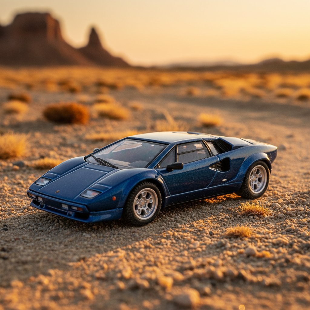 Vision64 1 64 Lbwk Countach Lp500 Diorama 1:64 Diecast