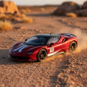 DMH 1 64 Sf90 Xx Stradale Le Mans Diorama 1:64 Diecast