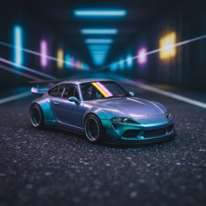 Coolcar RWB 1 64 964 Supra A90 Lightning Diorama Time 1:64 Diecast