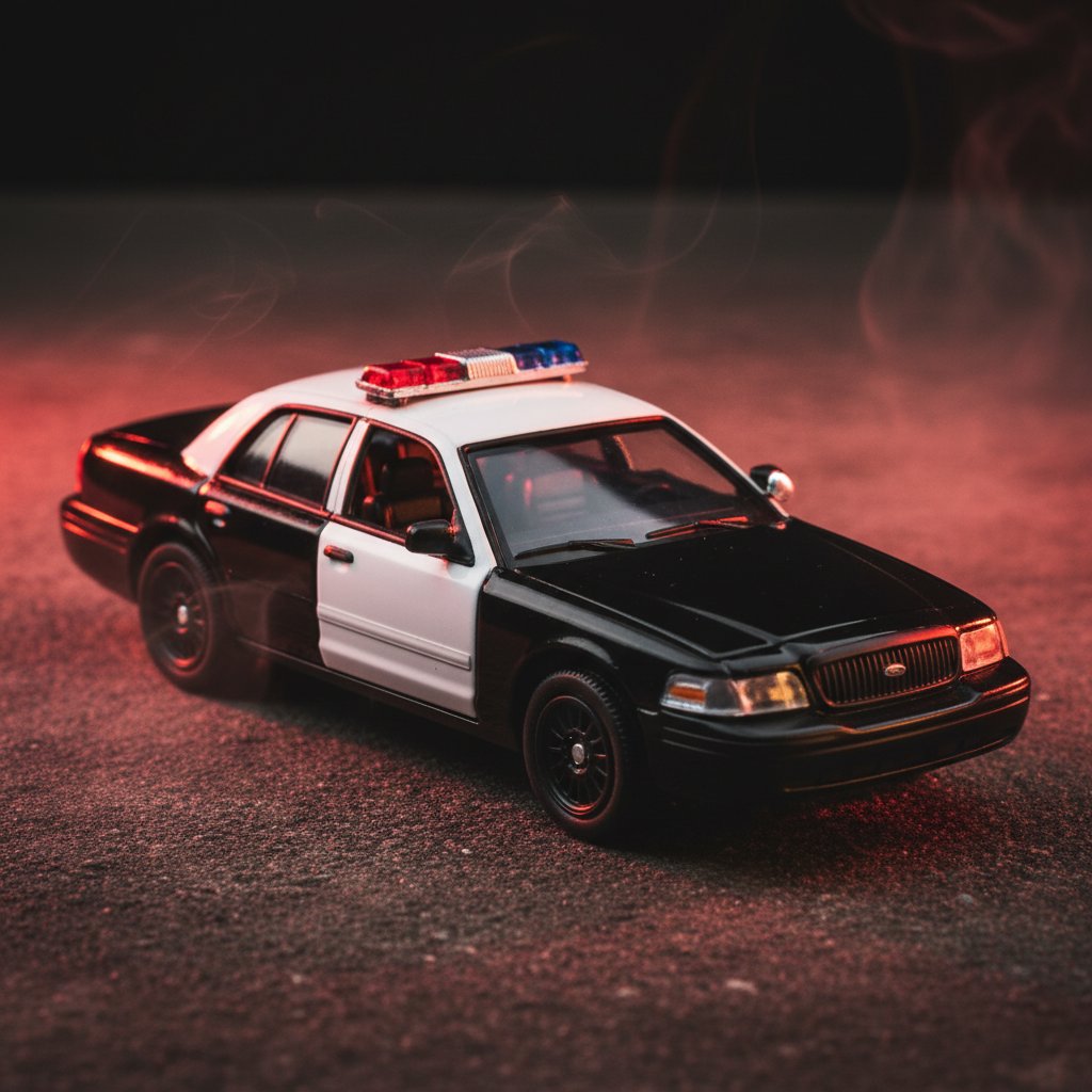 596Model Ford Crown Victoria Police 1:64 Diecast