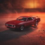 MINI GT 1122 1 64 Ford Mustang Mach1 1971 Race Red 1:64 Diecast