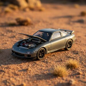 Pop Race 1 64 RX-7 Fd3s Re Amemiya Widebody Gun 1:64 Diecast