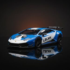 MINI GT 1 64 Lbwk Lamborghini Huracan Gt Gravity Blue and 1:64 Diecast