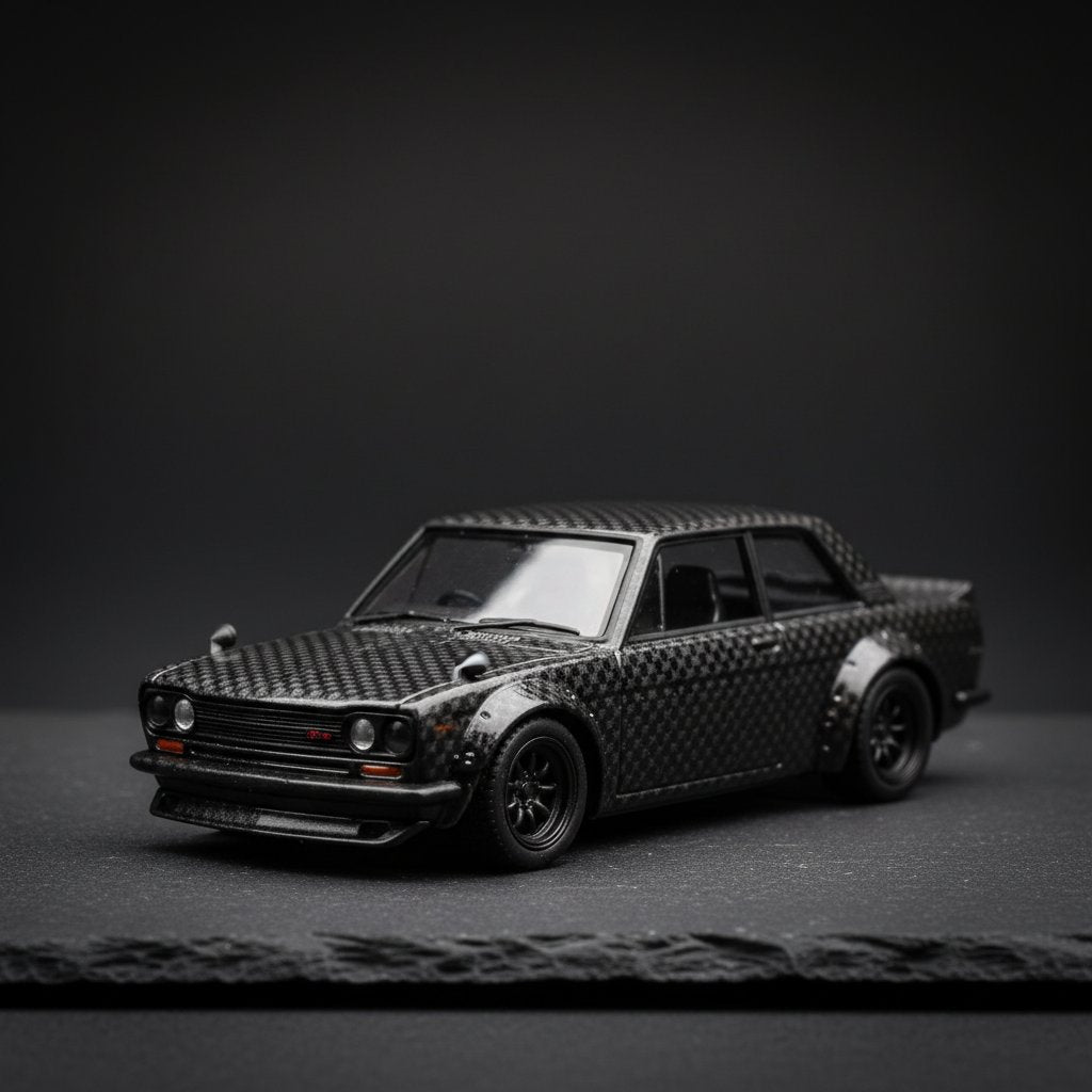 Kaido House MINI GT Datsun 510 Pro Street Full Carbon V1 1:64 Diecast
