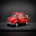 Isetta Fire Engine Red 1 64 1:64 Diecast
