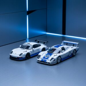 Sparky 1 64 Porsche 911 Gt1 1997 Double Le Mans 1:64 Diecast