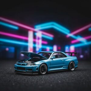 Zzc 1 64 GT-R R34 Die Cast Can Open the 1:64 Diecast