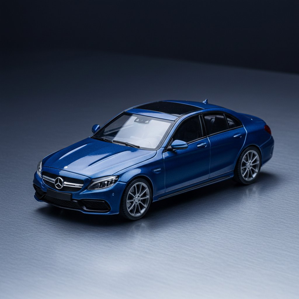 BUZHENG Mercedes C63 Resin Model 1:64