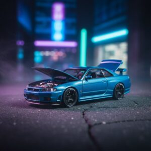 GT-R R34 Open Timemicro Tm 1 64 Simulated Decoration 1:64 Diecast