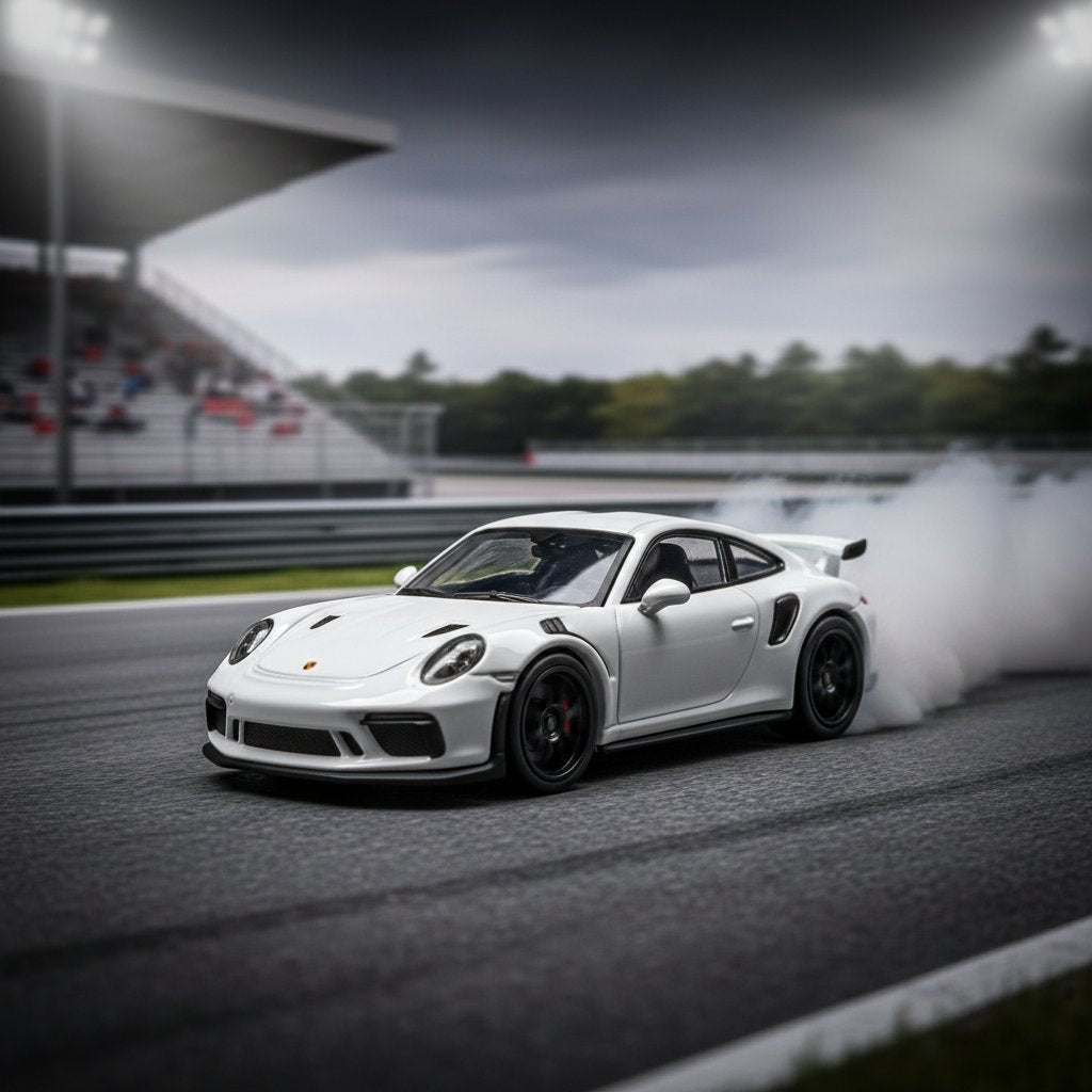 Minichamps 1 64 GT3 RS 2023 White W Weissach Package 1:64 Diecast