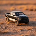 Shoom64 1 64 Ram Srt 1 Pickup Truck Black White 1:64 Diecast