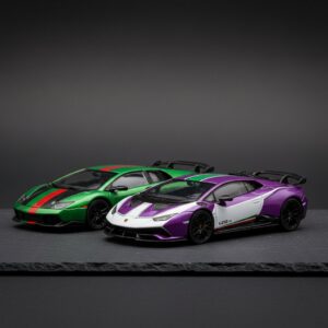 Presale LCD 1 64 Huracan Sto Purple White Green Murcielago 1:64 Diecast