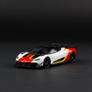 LCD Utopia White Black Red Yellow 1 64 1:64 Diecast
