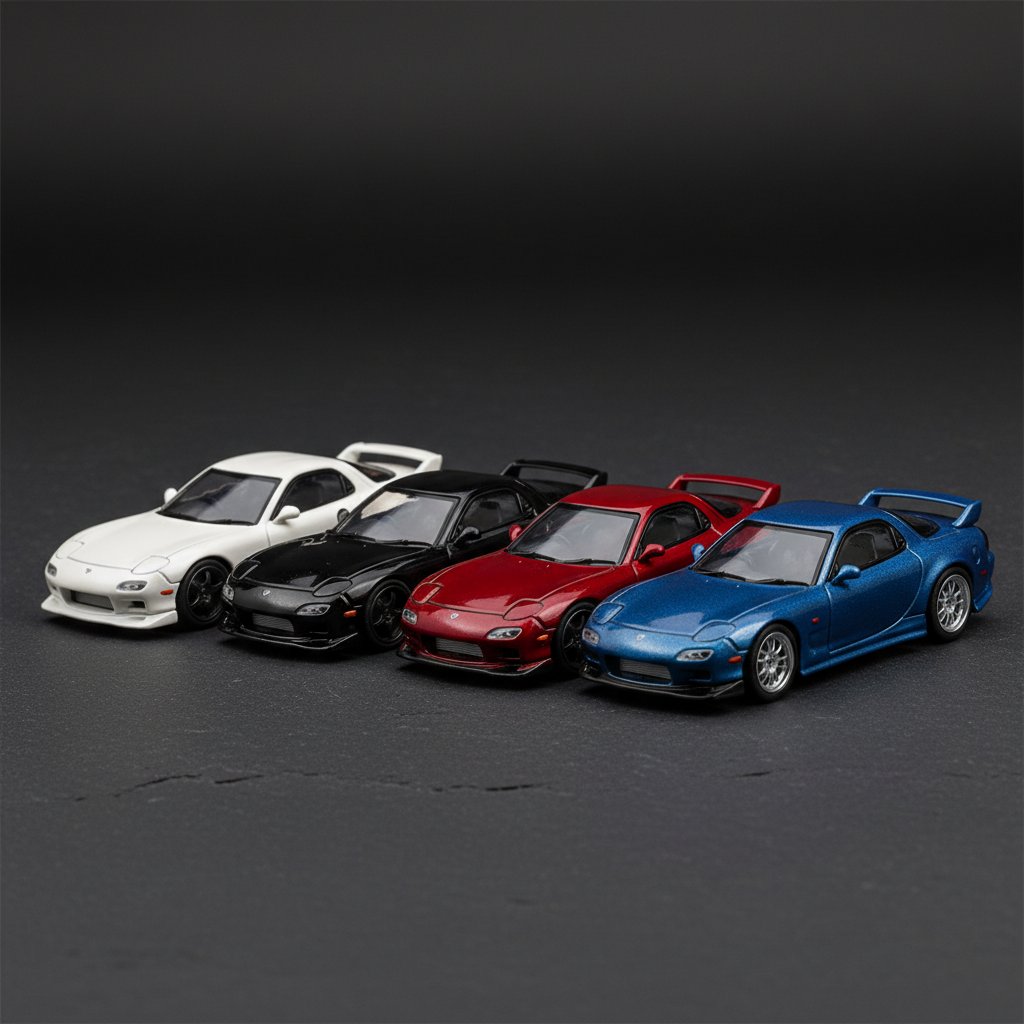 XCARTOYS Pop Race RX-7 RX-7 Fd Re Wide Body 1 1:64 Diecast