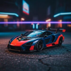 LCD Senna GT-R Apaxpo Blue Red Orange 1 64 1:64 Diecast