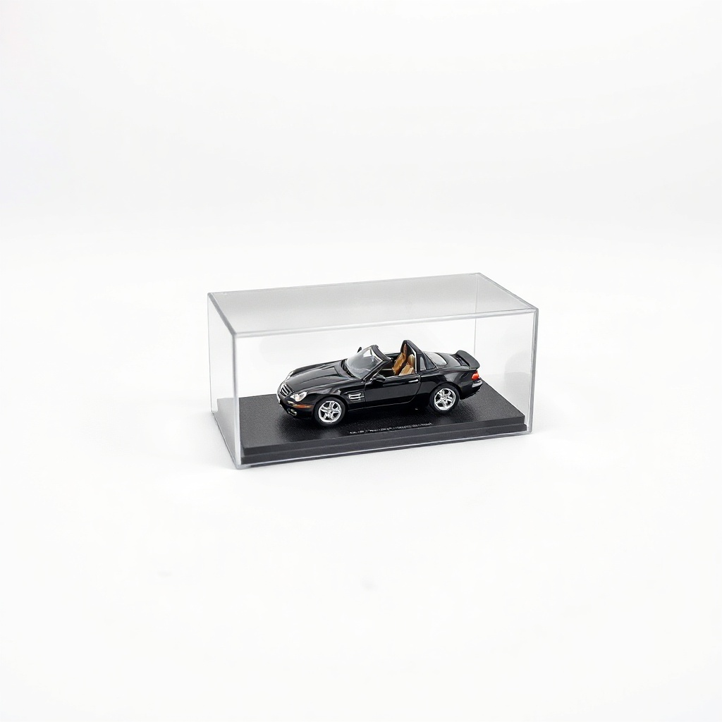 Single-car acrylic display case for 1:64 diecast models