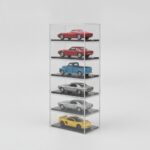 Stackable clear acrylic diecast car display boxes