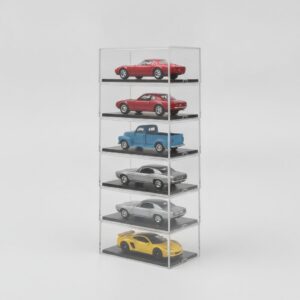 Stackable clear acrylic diecast car display boxes